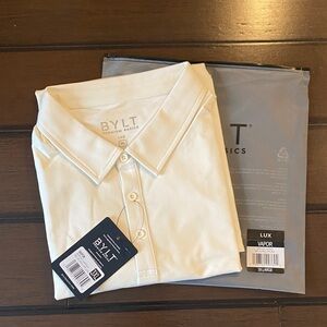 BYLT Basics Lux Cream Polo Shirt